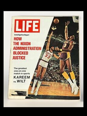 LIFE Magazine Nixon AdministratLIFE Magazine Nixon Administration Kareem vs Wilt